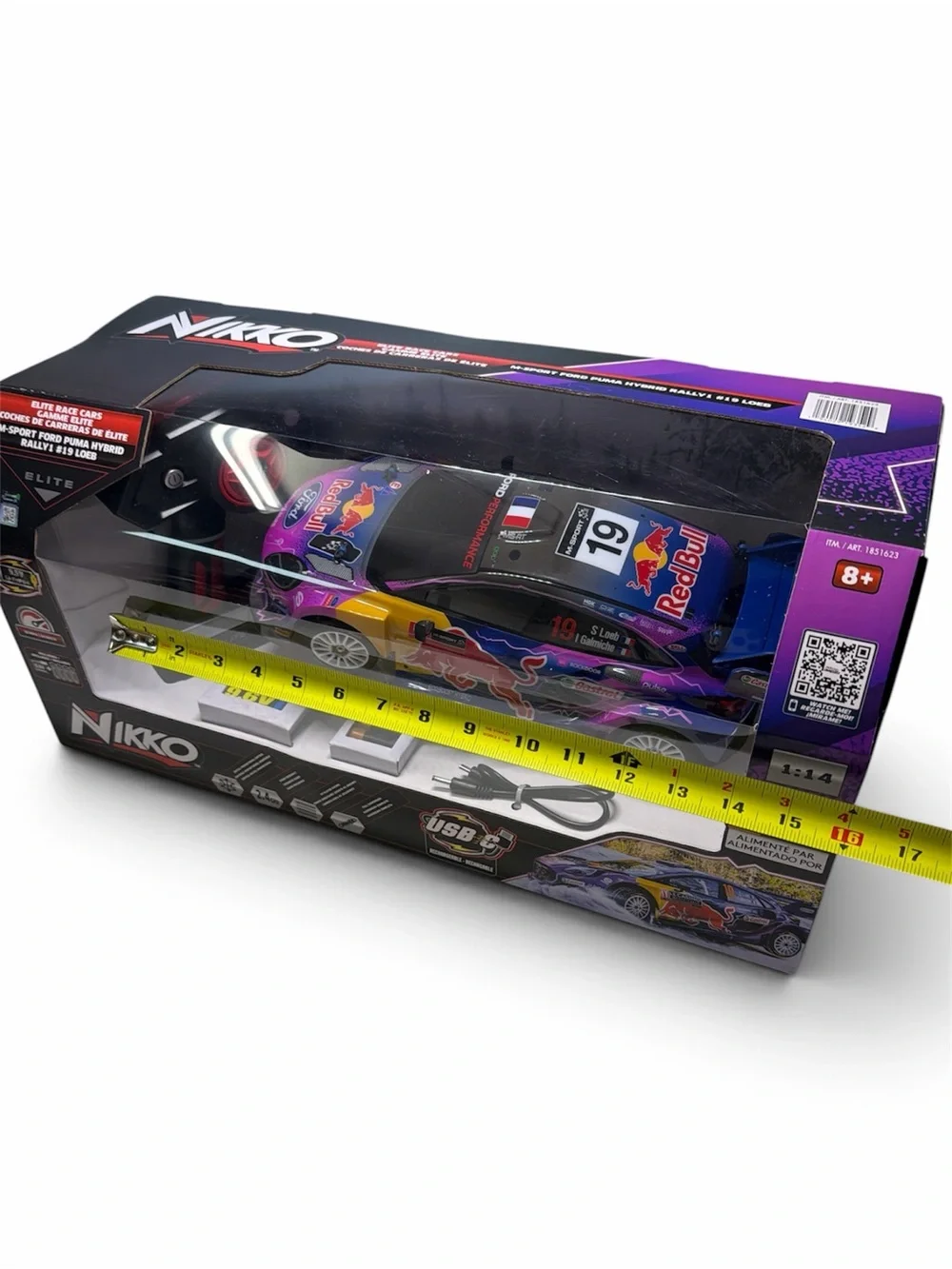 Nikko Ceramics Remote Rally Car - Purple / Yellow / Blue / Red